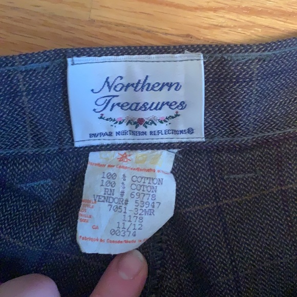 Checkered vintage looking slacks - Picture 3 of 3